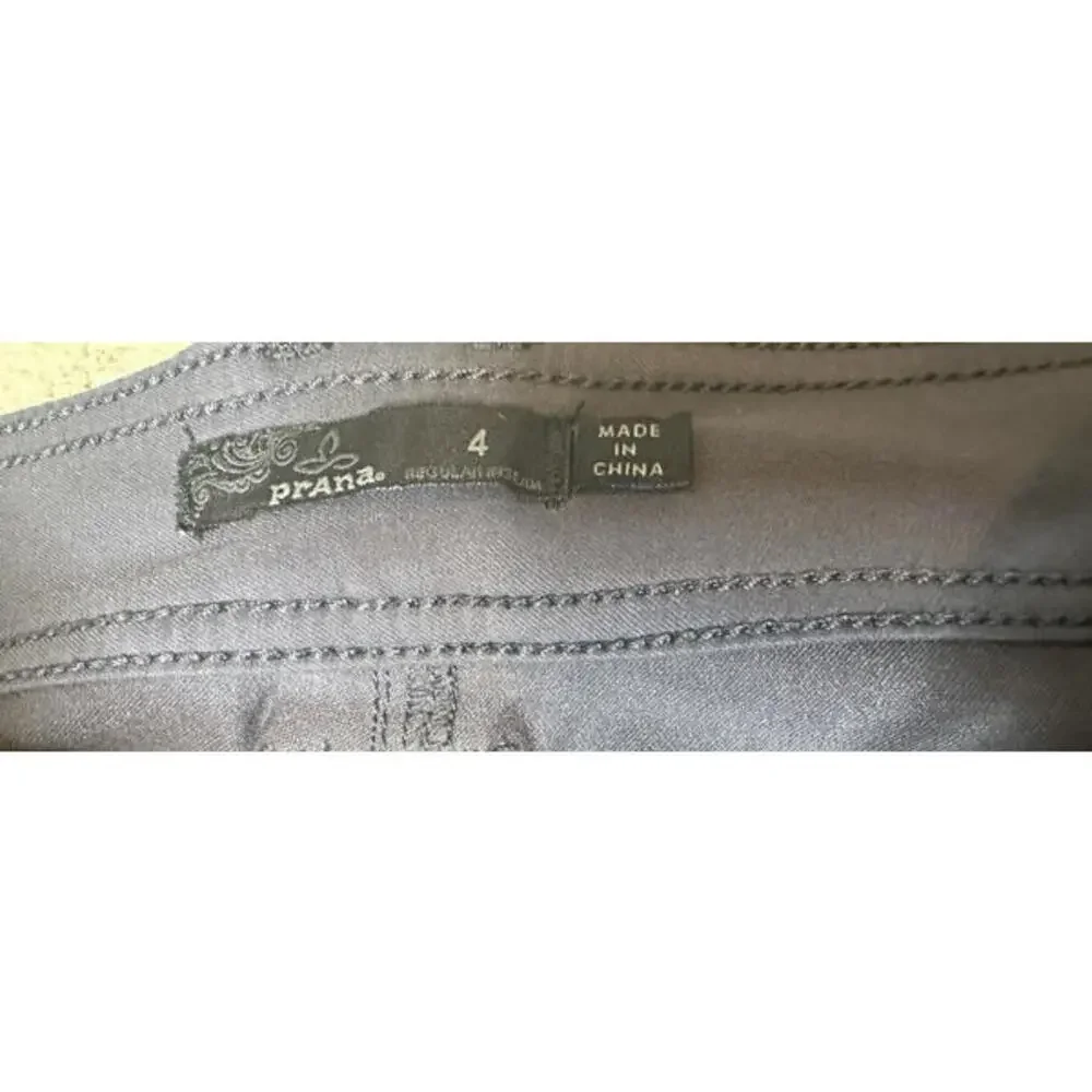 Prana Womens 4 Hallena Cargo Pants Storymy Night Roll Up Hiking Camping Nylon - Picture 5 of 8